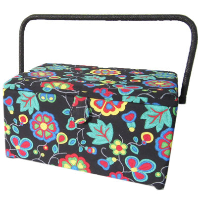 SEWING BASKET - SMALL ( with PVC Tray)
