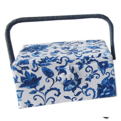 SEWING BASKET - SMALL ( with PVC Tray)