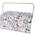 SEWING BASKET WITH PLASTIC HANDLE - SMALL ( with PVC Tray)
