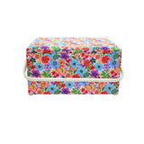SEWING BASKET WITH PLASTIC HANDLE - LARGE