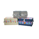 SEWING BASKET WITH PP CORD TRIMMING ON BODY - LARGE