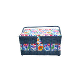 SEWING BASKET WITH PP CORD TRIMMING ON BODY - LARGE