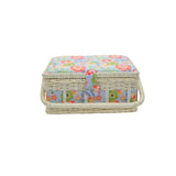 SEWING BASKET WITH PP CORD TRIMMING ON BODY - SMALL