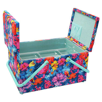 DOUBLE HANDLE SEWING BASKET - LARGE