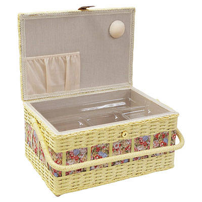 Sewing Basket with PP Cord Trimming on Body - Large