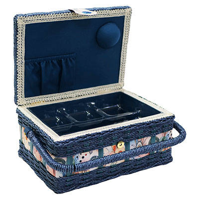 Sewing Basket with PP Cord Trimming on Body - Small