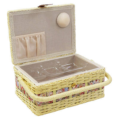 Sewing Basket with PP Cord Trimming on Body - Small