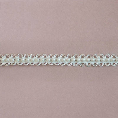 12MM (1/2") LOOP TRIM WITH PEARLS