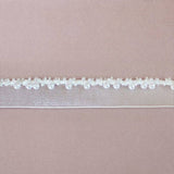 15MM (5/8") ORGANZA TRIM WITH PEARL EDGE