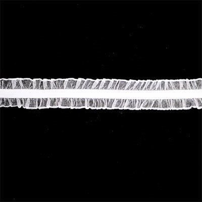 ELASTIC RUFFLE ORGANZA EDGES 22MM (7/8")