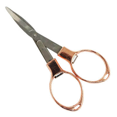 COPPER PLATED FOLDING SCISSORS