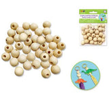 CRAFTWOOD ROUND BEADS-14MM CW334C