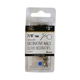 7/16" (11MM) SMOOTH DECORATIVE NAILS 24PCS