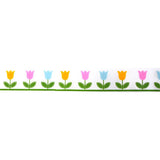 SINGLE FACE SATIN RIBBON 16mm - TULIP PRINT