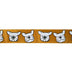 SINGLE FACE SATIN HAPPY DOG RIBBON 25MM (1")