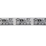 SINGLE FACE SATIN DOG RIBBON 25MM (1")