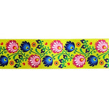 SINGLE FACE SATIN RIBBON WITH FLORAL PRINT 38MM (1.5")