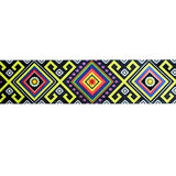 SINGLE FACE SATIN RIBBON WITH GEOMETRIC PRINT 38MM (1.5")