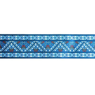 SINGLE FACE SATIN RIBBON WITH GEOMETRIC PRINT 38MM (1.5")