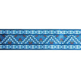 SINGLE FACE SATIN RIBBON WITH GEOMETRIC PRINT 38MM (1.5")