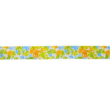 SINGLE FACE SATIN WATERCOLOUR FLORAL RIBBON 16MM (5/8")