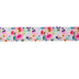 SINGLE FACE SATIN WATERCOLOUR FLORAL RIBBON 25MM (1")