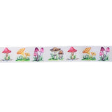 SINGLE FACE SATIN RIBBON WITH MUSHROOMS 22MM (7/8")