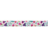 SINGLE FACE SATIN FLORAL RIBBON 16MM (5/8")