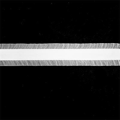 ORGANZA RUFFLE SATIN RIBBON 25MM