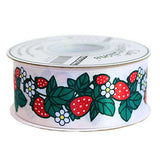 38MM (1 1/2) SINGLE FACE SATIN RIBBON WITH STRAWBERRY PRINT