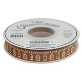 SINGLE FACE GROSGRAIN RIBBON-GINGERBREAD 16MM (5/8")