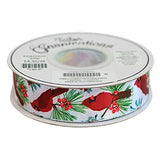SINGLE FACE SATIN RIBBON-CARDINALS 25MM (1")