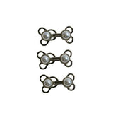 PEARL HOOK AND EYES 3 SETS