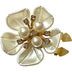 RHINESTONE AND PEARL FLOWER BUTTON COVER