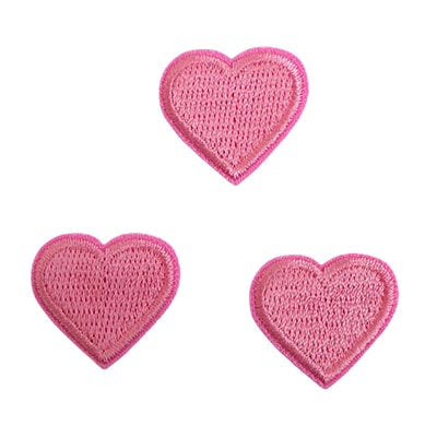 APPLIQUE MINI 3 HEARTS IRON ON
