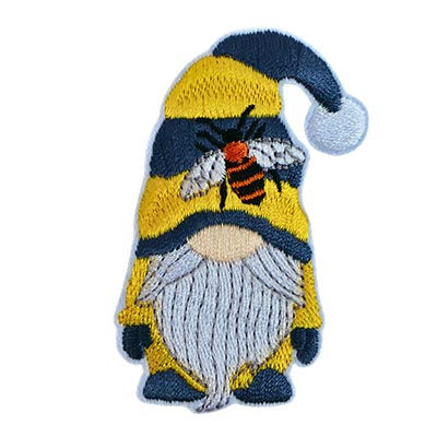 APPLIQUE BEE GNOME IRON ON