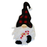 APPLIQUE GNOME HOLDING CANDY CANE IRON ON