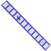 SEWING AND QUILTING RECTANGLE RULER 1.5 INCH X 12 INCH