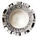 RHINESTONE BUTTON WITH PEARL CENTER 24MM