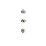 SMALL TIERED PEARL AND RHINESTONES BUTTON 11MM