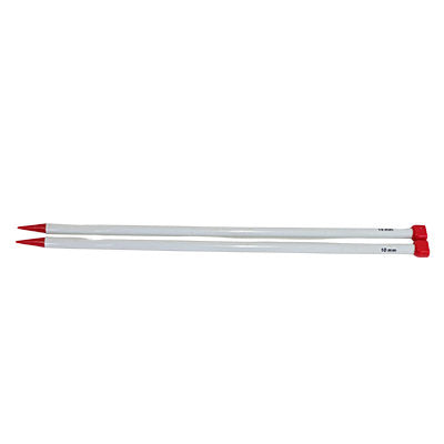 PLASTIC KNITTING NEEDLES - 10MM