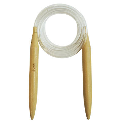 KNITTING NEEDLES - WOOD 120CM CIRCULAR 15MM