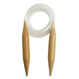 KNITTING NEEDLES - WOOD 120CM CIRCULAR 20MM