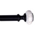 DRAPERY ROD WITH MARBLE KNOB FINIALS 36-72 INCH