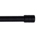 DRAPERY ROD WITH 2 LINES CYLINDER FINIALS 72-144 INCH