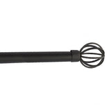 DRAPERY ROD 1" WITH BIRDCAGE FINIALS 72-144 INCH