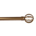 DRAPERY ROD 1" WITH BIRDCAGE FINIALS 72-144 INCH