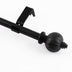 CAFE ROD 1/2" WITH RIBBED BALL FINIALS 18-28 INCH