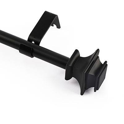 CAFE ROD 1/2" WITH CLASSIC SQUARE FINIALS 18-28 INCH