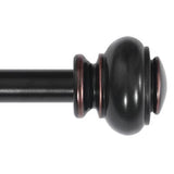 TAILOR HOME DRAPERY ROD 3/4" WITH DOORKNOB FINIALS 48"-84"